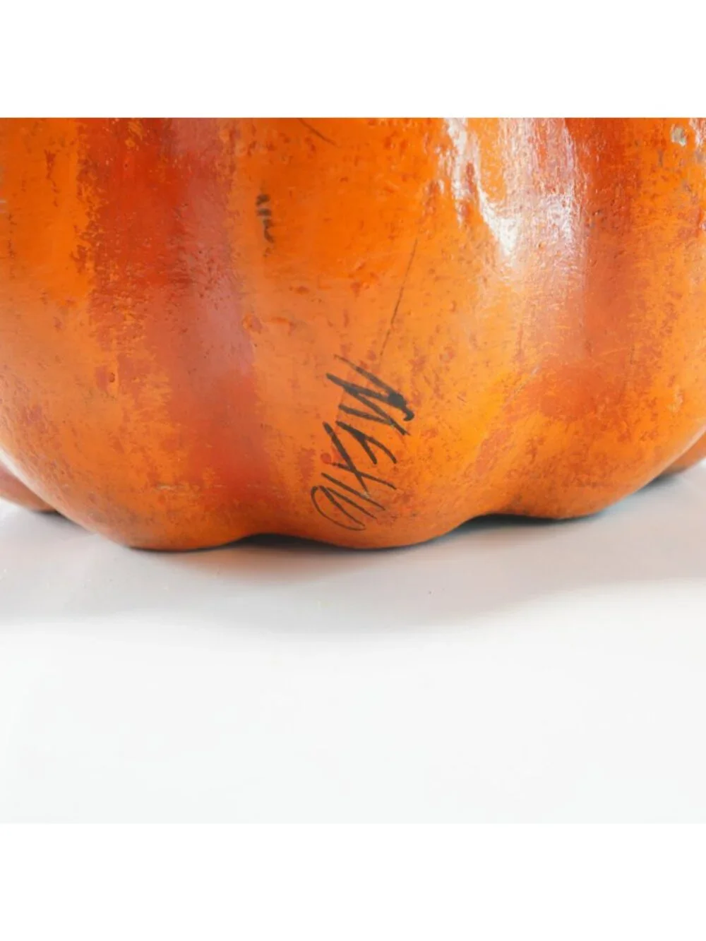 Vintage Mexican Pumpkin Jack O Lantern Candle Holder 7in Folk Art Fall Halloween